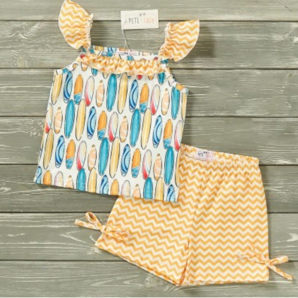 New 2 Piece Set for Girl Pete + Lucy Collection Sun and Surf